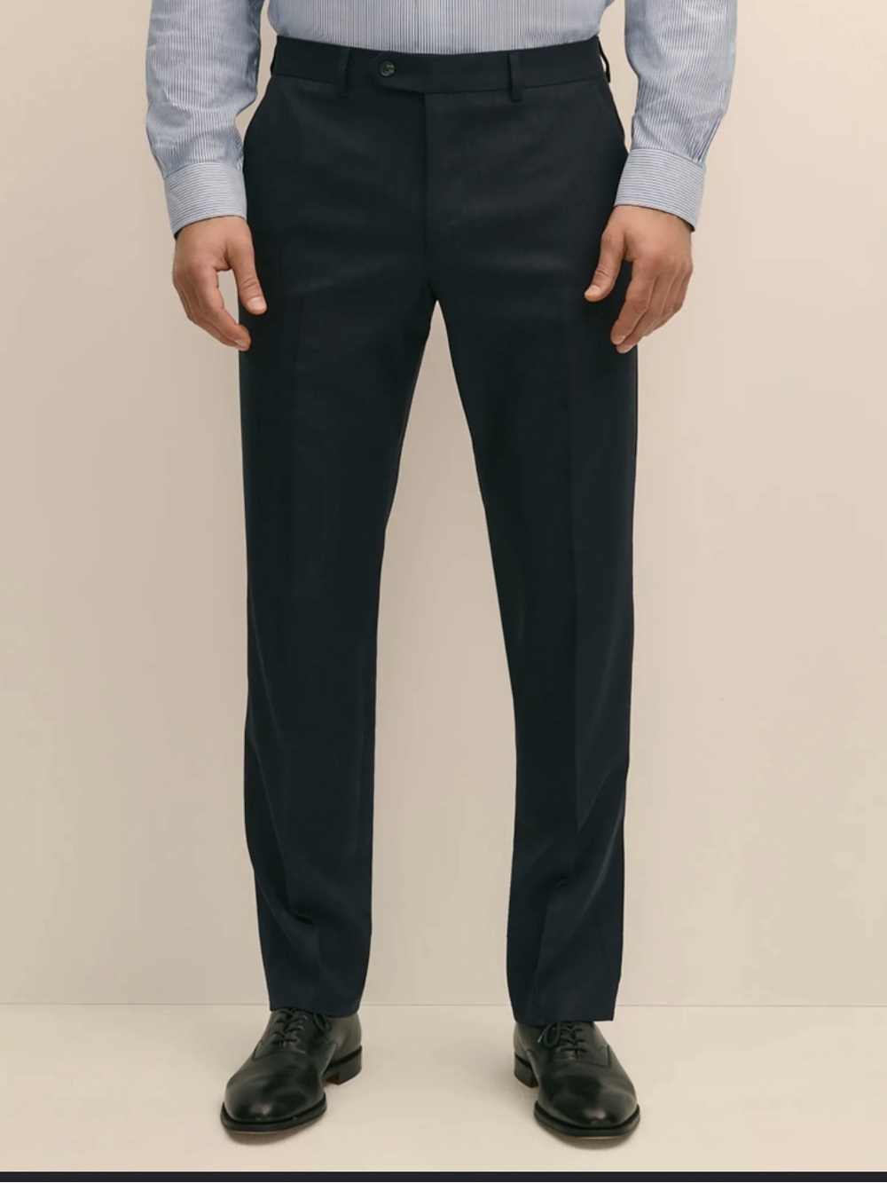 Brooks Brothers Men's Brooks Navy Regent Fit Dress Pants W 33 L 32. Wool Stretch